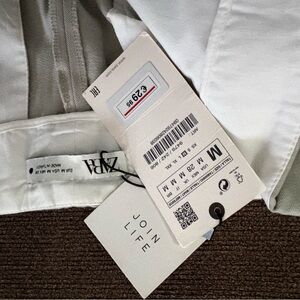 Zara White Women's Pants